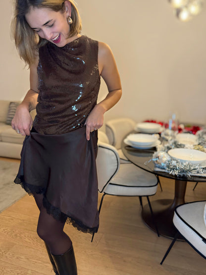 Jupe Isabella - Choco