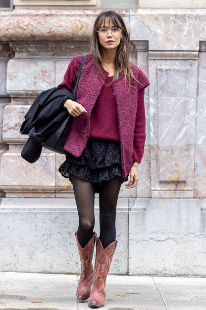 Pull Aurore - Bordeaux